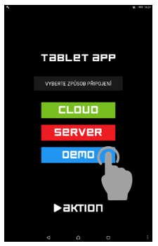 Obr. 9: Úvodní a přihlašovací obrazovka – DEMO